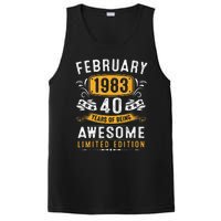 40 Years Old Gifts Vintage February 1983 40th Birthday PosiCharge Competitor Tank