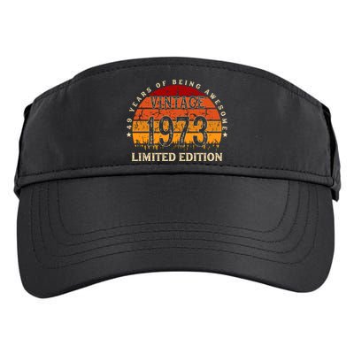 49 Year Old Gifts Retro Vintage 1973 Limited Edition 49th Birthday Adult Drive Performance Visor