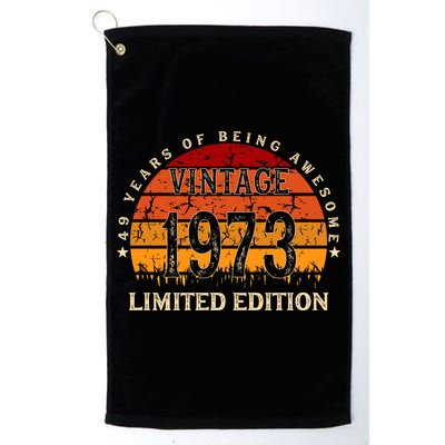 49 Year Old Gifts Retro Vintage 1973 Limited Edition 49th Birthday Golf Towel