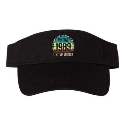 40 Years Old Vintage 1983 Limited Edition 40th Birthday Gift Valucap Bio-Washed Visor