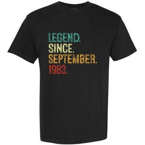 40 Years Old Legend Since September 1983 40th Birthday Garment-Dyed Heavyweight T-Shirt