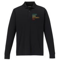 40 Years Old Legend Since September 1983 40th Birthday Performance Long Sleeve Polo