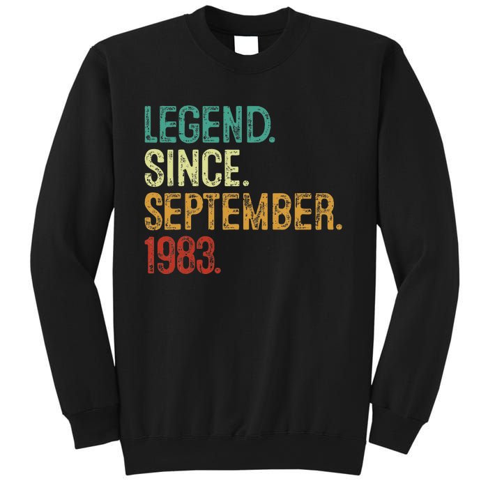 40 Years Old Legend Since September 1983 40th Birthday Sweatshirt