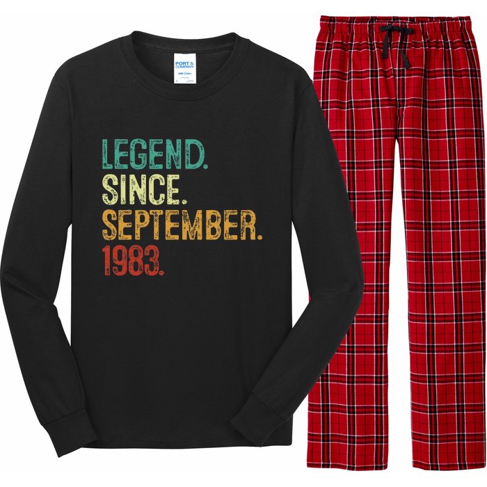 40 Years Old Legend Since September 1983 40th Birthday Long Sleeve Pajama Set