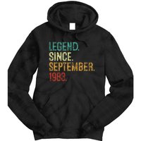 40 Years Old Legend Since September 1983 40th Birthday Tie Dye Hoodie