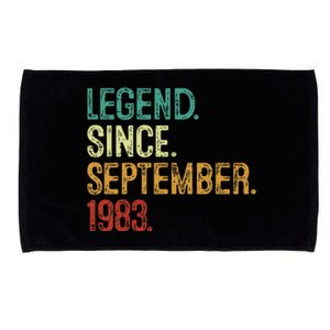 40 Years Old Legend Since September 1983 40th Birthday Microfiber Hand Towel