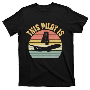 4 Year Old Airplane Pilot Aircraft 4th Birthday Aviation T-Shirt