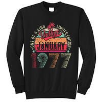 46 Years Old Gift January 1977 Limited Edition 46th Birthday Sweatshirt