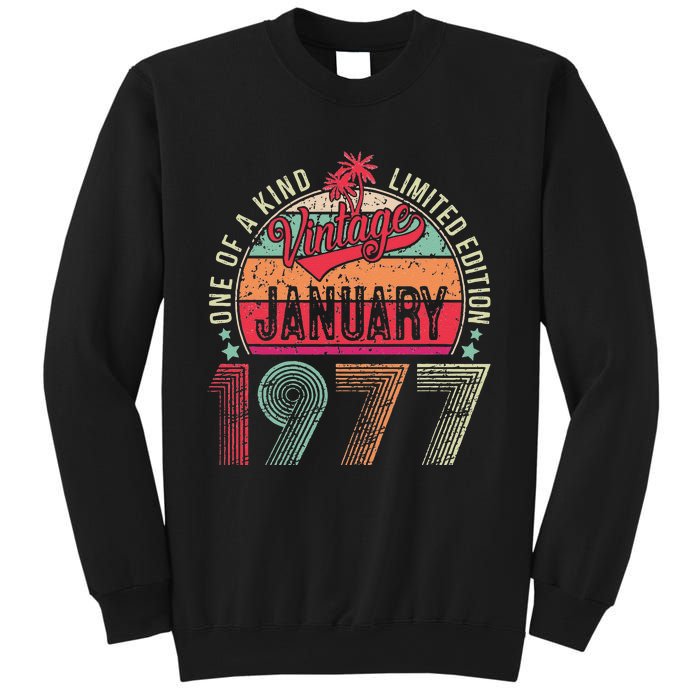 46 Years Old Gift January 1977 Limited Edition 46th Birthday Sweatshirt