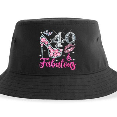 40 Years Old Gifts 40 & Fabulous Since 1983 40th Birthday Sustainable Bucket Hat