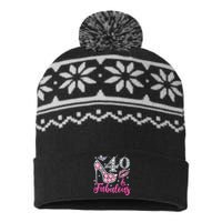 40 Years Old Gifts 40 & Fabulous Since 1983 40th Birthday USA-Made Snowflake Beanie