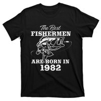 41 Year Old Fisherman Fishing 1982 41st Birthday Gift T-Shirt