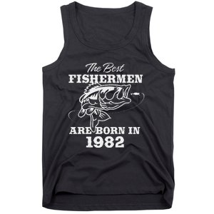 41 Year Old Fisherman Fishing 1982 41st Birthday Gift Tank Top