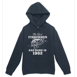 41 Year Old Fisherman Fishing 1982 41st Birthday Gift Urban Pullover Hoodie