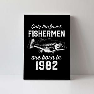 41 Year Old Fishing Fisherman 1982 41st Birthday Canvas