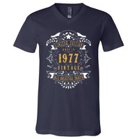 46 Years Old 46th Birthday Made Born In 1977 Idea V-Neck T-Shirt