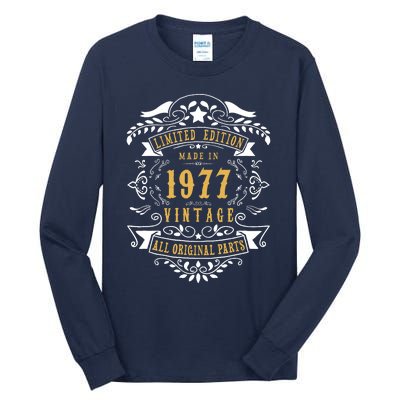 46 Years Old 46th Birthday Made Born In 1977 Idea Tall Long Sleeve T-Shirt