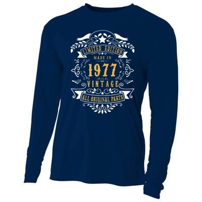 46 Years Old 46th Birthday Made Born In 1977 Idea Cooling Performance Long Sleeve Crew