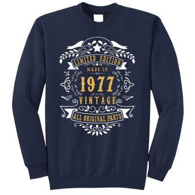 46 Years Old 46th Birthday Made Born In 1977 Idea Tall Sweatshirt