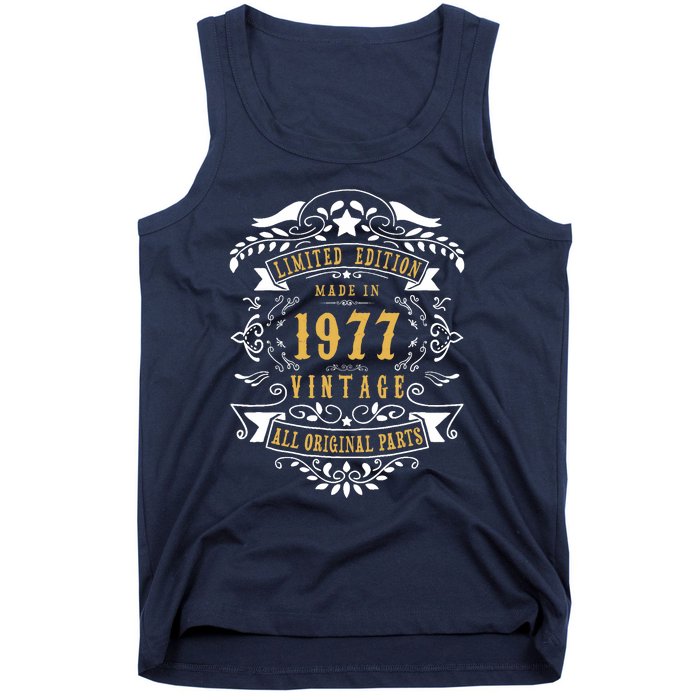 46 Years Old 46th Birthday Made Born In 1977 Idea Tank Top