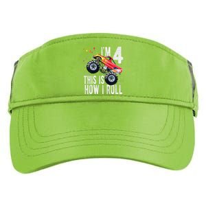 4 Year Old 4th Birthday Boy Monster Truck Car Adult Drive Performance Visor