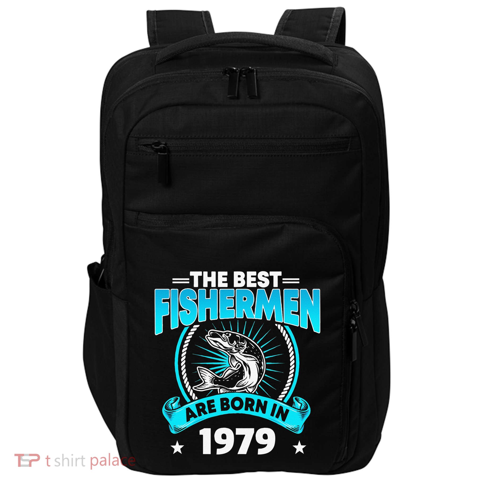 42 Year Old Vintage 1979 Fishing Fisherman 42th Birthday Impact Tech Backpack