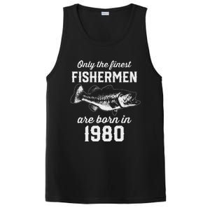 43 Year Old Fisherman Fishing 1980 43rd Birthday Gift PosiCharge Competitor Tank