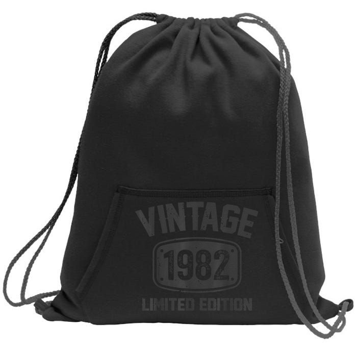 41 Years Old Vintage 1982 Limited Edition 41st Birthday Sweatshirt Cinch Pack Bag