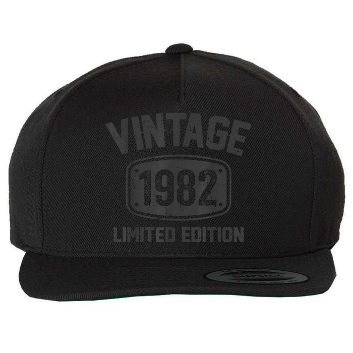 41 Years Old Vintage 1982 Limited Edition 41st Birthday Wool Snapback Cap