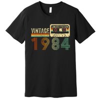 40 Year Old Gifts Vintage 1984 40th Birthday Cassette Tape Premium T-Shirt