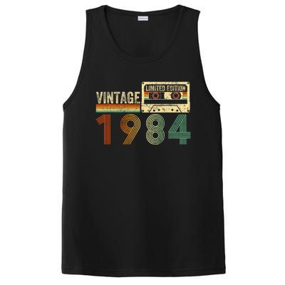 40 Year Old Gifts Vintage 1984 40th Birthday Cassette Tape PosiCharge Competitor Tank