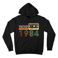 40 Year Old Gifts Vintage 1984 40th Birthday Cassette Tape Tall Hoodie