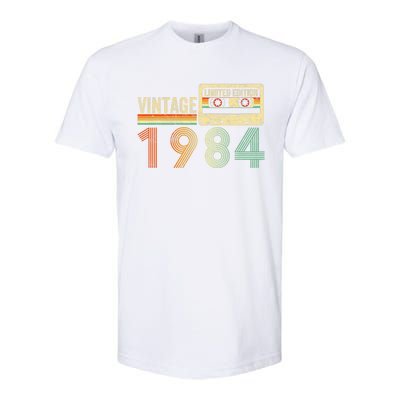 40 Year Old Gifts Vintage 1984 40th Birthday Cassette Tape Softstyle CVC T-Shirt