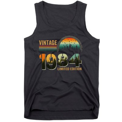 40 Year Old Retro Gift Wo Vintage 1984 40th Birthday Tank Top