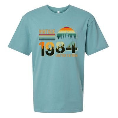 40 Year Old Retro Gift Wo Vintage 1984 40th Birthday Sueded Cloud Jersey T-Shirt