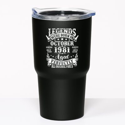 43 Years Old Legend Since October 1981 43rd Birthday Dad Tumbler