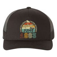 40 Year Old Awesome Since June 1983 40th Birthday Yupoong Adult 5-Panel Trucker Hat