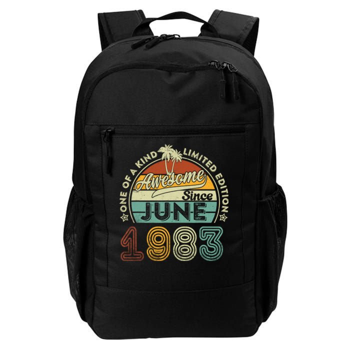 40 Year Old Awesome Since June 1983 40th Birthday Daily Commute Backpack