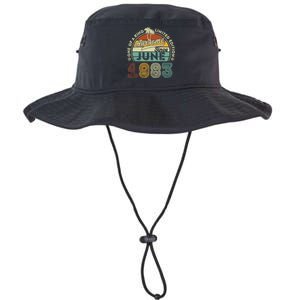 40 Year Old Awesome Since June 1983 40th Birthday Legacy Cool Fit Booney Bucket Hat