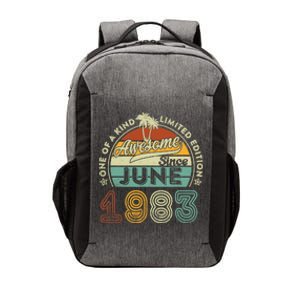 40 Year Old Awesome Since June 1983 40th Birthday Vector Backpack