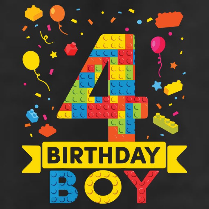 4 Year Old Building Blocks 4th Birthday Boy 15oz Campfire Ceramic Mug