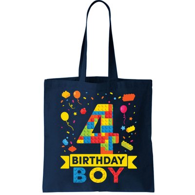 4 Year Old Building Blocks 4th Birthday Boy Bag