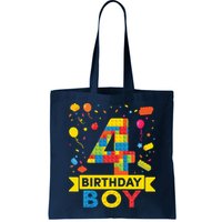 4 Year Old Building Blocks 4th Birthday Boy Bag
