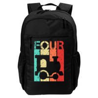 4 Year Old Train Birthday Fourth 4th Birthday Daily Commute Backpack