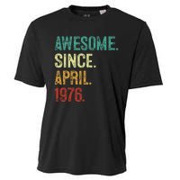 47 Years Old Awesome Since April 1976 47th Birthday Cooling Performance Crew T-Shirt