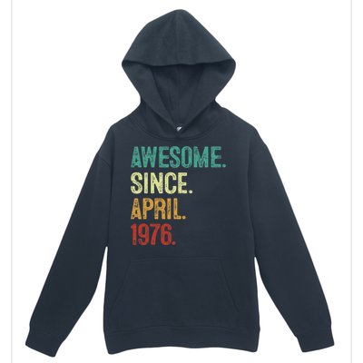 47 Years Old Awesome Since April 1976 47th Birthday Urban Pullover Hoodie