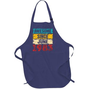 40 Year Old Awesome Since June 1983 40th Birthday Gifts Full-Length Apron With Pockets