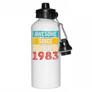 40 Year Old Awesome Since June 1983 40th Birthday Gifts Aluminum Water Bottle