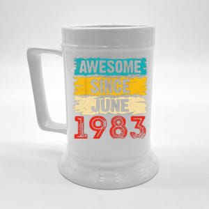 40 Year Old Awesome Since June 1983 40th Birthday Gifts Beer Stein