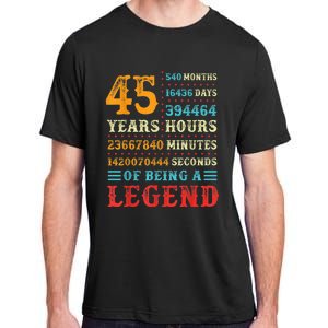 45 Years of Being a Legend, 45th Birthday Present Gift Adult ChromaSoft Performance T-Shirt